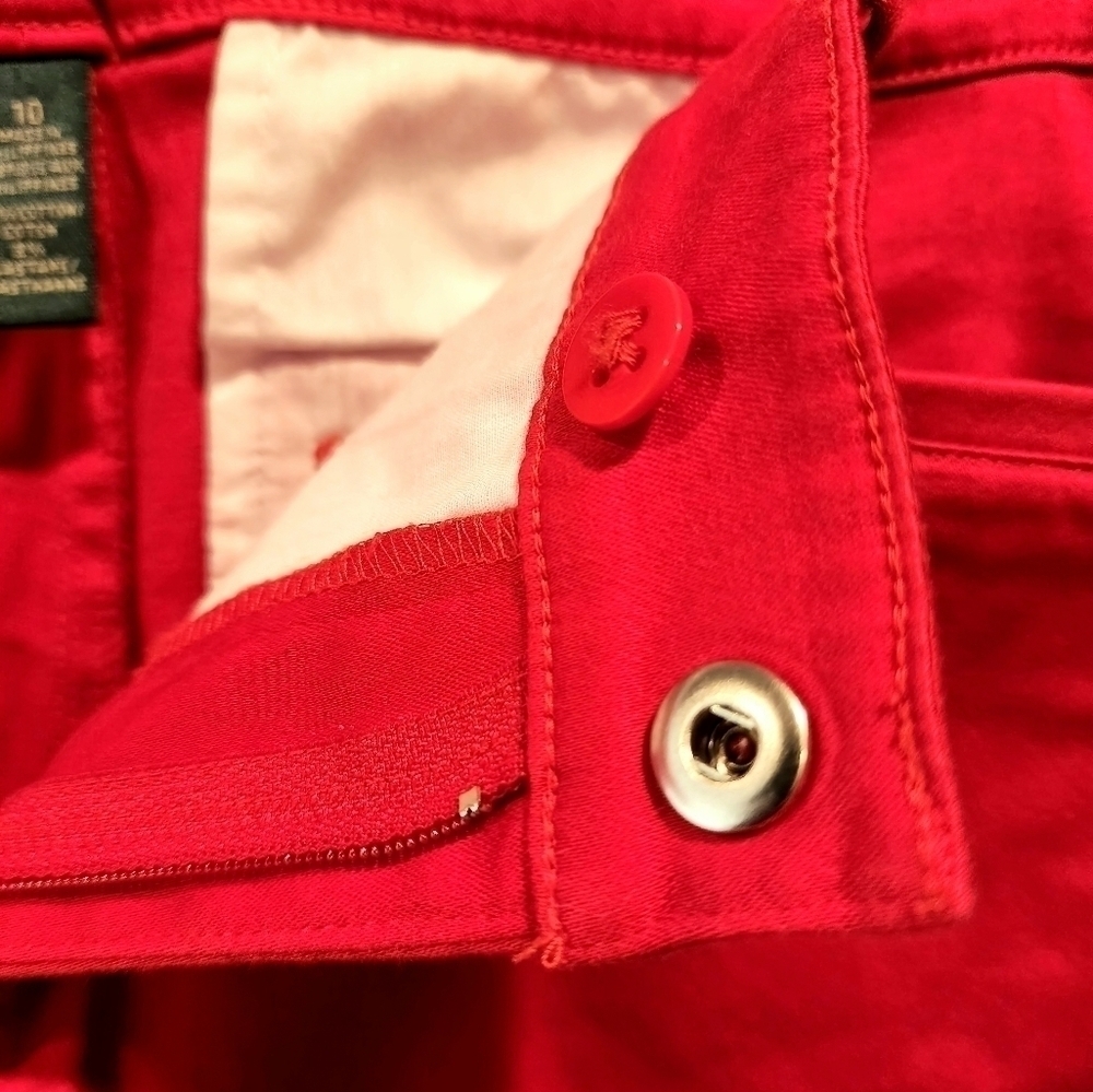 Lauren by Ralph Lauren Red Skinny Jeans size 10 - Picture 6 of 8